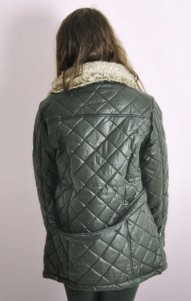 Ladies Black Quilted Jacket